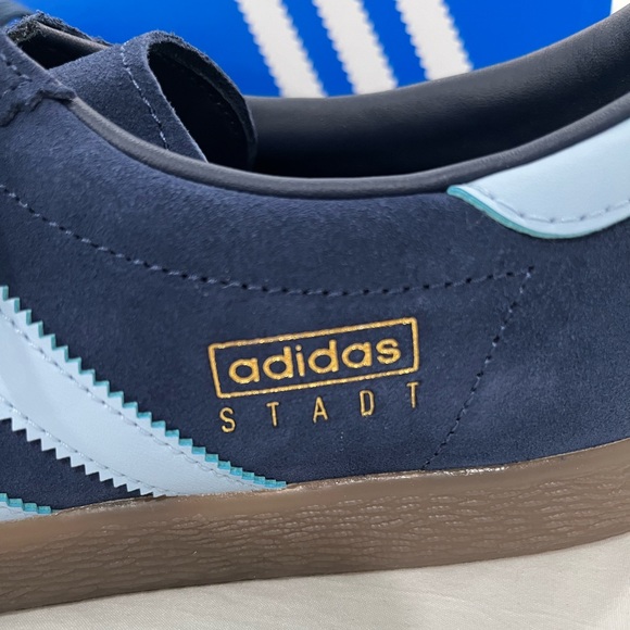 Adidas Men's Dark Blue Stadt Sneakers - Picture 4 of 4